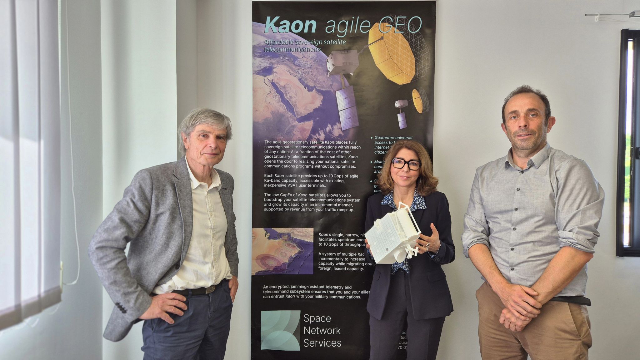 Visite de la députée C. Vignon dans les locaux de Spacens